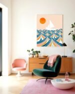 Shop set sail boat ocean sea painting Art Print, Canvas Print, Commercial digital license & instant printable download - available at 83oranges.com by artist Uma Gokhale India Shop set sail boat ocean sea painting Art Print, Canvas Print, Commercial digital license & instant printable download - available at 83oranges.com by artist Uma Gokhale India