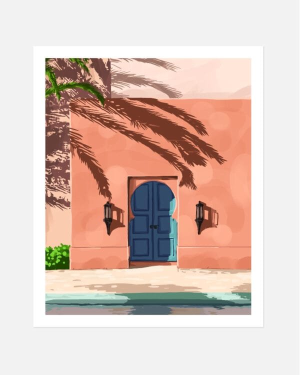 Shop Turkish Architecture Morocco Buildings Art Print, Canvas Print & Fabric Print - exclusively available at 83oranges.com by artist Uma Gokhale India