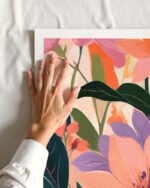 Shop Summer happy place floral garden Art Print, Canvas Print, commercial digital license & Instant download printable - exclusively certified at 83oranges.com by artist Uma Gokhale India