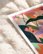 Shop Summer happy place floral garden Art Print, Canvas Print, commercial digital license & Instant download printable - exclusively certified at 83oranges.com by artist Uma Gokhale India