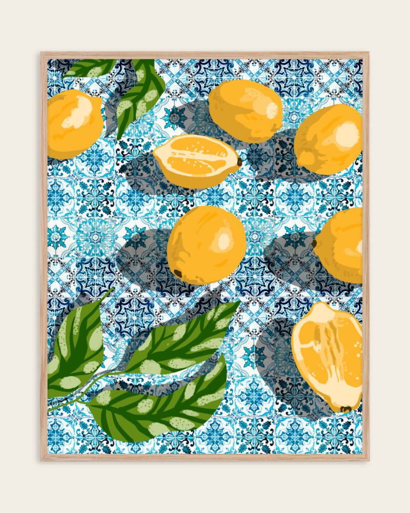 Shop sweet Moroccan tiles & sour lemons botanical Art Print, Canvas Print, Commercial digital license & Instant printable download - available at 83oranges.com by artist Uma Gokhale India Shop sweet Moroccan tiles & sour lemons botanical Art Print, Canvas Print, Commercial digital license & Instant printable download - available at 83oranges.com by artist Uma Gokhale India