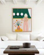 Shop texting Fashion Pastel Art Print & Canvas Print, Commercial digital license & Instant download printable - exclusively certified at 83oranges.com by artist Uma Gokhale India