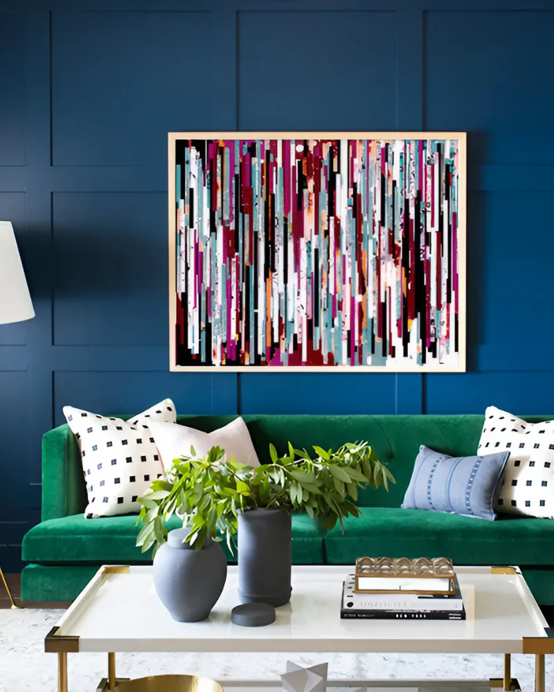Shop Abstract Playful color block Painting Art Print, Canvas Print - exclusively certified & available to order online at 83oranges.com by artist Uma Gokhale India