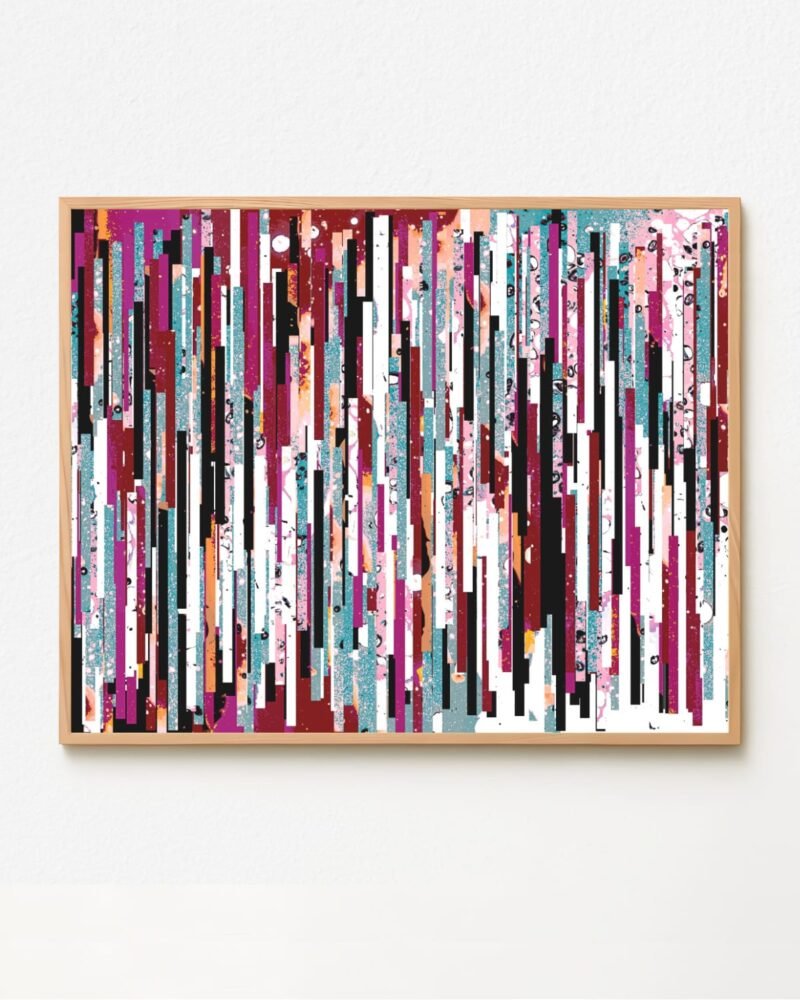 Shop Abstract Playful color block Painting Art Print, Canvas Print - exclusively certified & available to order online at 83oranges.com by artist Uma Gokhale India