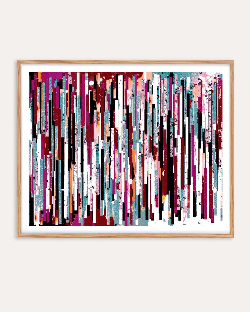 Shop Abstract Playful color block Painting Art Print, Canvas Print, Commercial digital license & Instant download printable - exclusively certified & available to order online at 83oranges.com by artist Uma Gokhale India