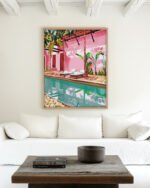 Shop Turkish Architecture Morocco Pink Buildings Art Print, Canvas Print, Commercial digital license & Instant download printable - available at 83oranges.com by artist Uma Gokhale India Shop Turkish Architecture Morocco Pink Buildings Art Print, Canvas Print, Commercial digital license & Instant download printable - available at 83oranges.com by artist Uma Gokhale India