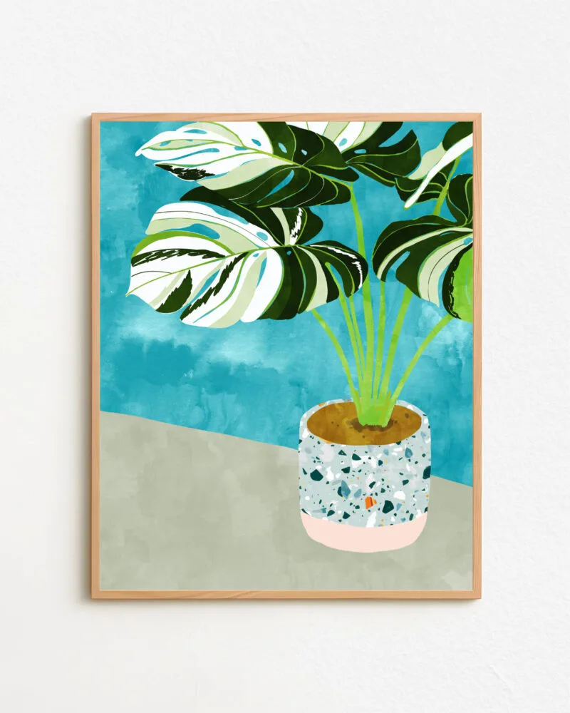 Shop Variegted Monstera watercolor Botanical Nature tropical strange plant Painting Art Print, Canvas Print, digital printable download - available at Shop Variegted Monstera watercolor Botanical Nature tropical strange plant Painting Art Print, Canvas Print, digital printable download - available at 83oranges.com by artist Uma Gokhale India