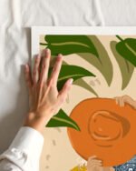 Shop modern bohemian summer beach painting Art Print, Canvas Print, Commercial digital license & instant download printable - available at 83oranges.com by artist Uma Gokhale India