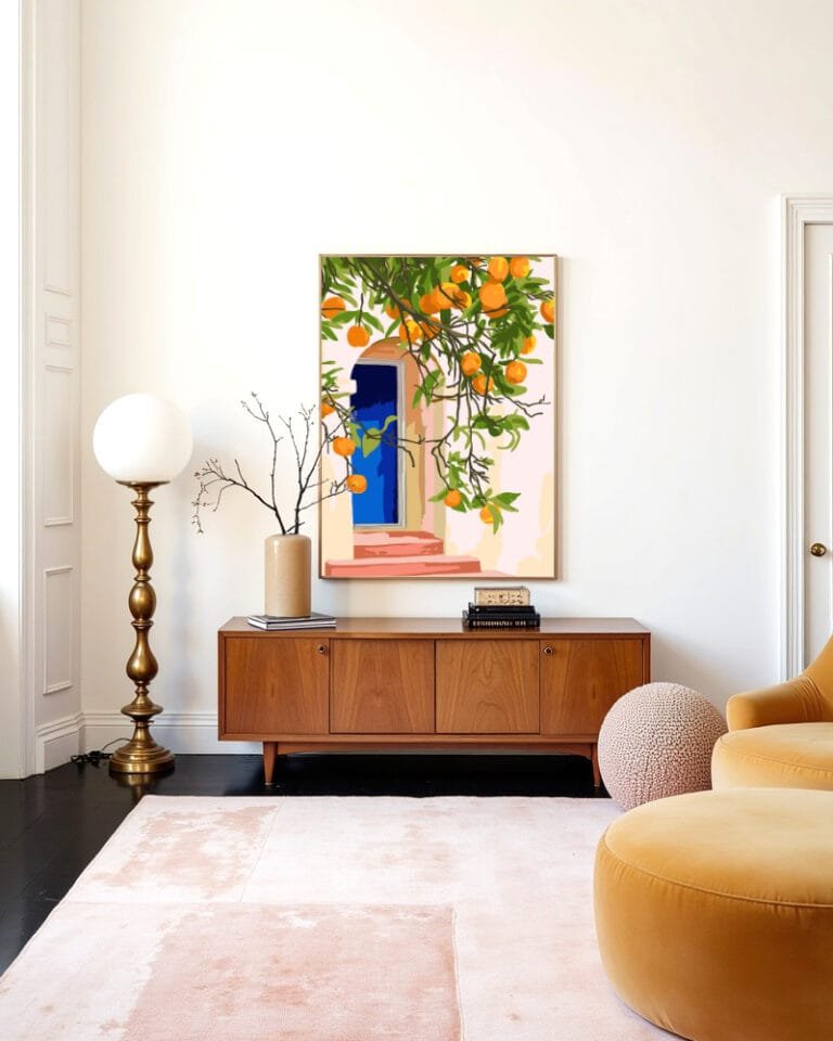 Shop Turkish Architecture Morocco Orange Tree Nature Art Print, Canvas Print & Fabric Print - exclusively available at 83oranges.com by artist Uma Gokhale India