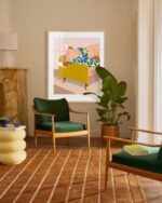Shop Casual Sunday Lemons Self-care Holiday Weekend Pastel Art Print & Canvas Print, Commercial digital license & Instant download printable - exclusively certified at 83oranges.com by artist Uma Gokhale India