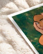 Shop woman portrait sincere bold fashion woman Liminal Quietude Art Print, Canvas Print, digital printable download - available at 83oranges.com by artist Uma Gokhale India