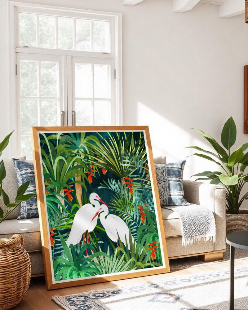 Shop Herons Jungle Watercolor Birds Animals Wildlife painting Art Print, Canvas Print, Commercial digital license & Instant printable download - available at 83oranges.com by artist Uma Gokhale India Shop Herons Jungle Watercolor Birds Animals Wildlife painting Art Print, Canvas Print, Commercial digital license & Instant printable download - available at 83oranges.com by artist Uma Gokhale India