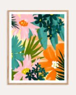 Shop juicy orange green watercolor Botanical Nature Painting Art Print, Canvas Print, Commercial digital license & Instant printable download - available at 83oranges.com by artist Uma Gokhale India