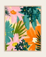 Shop juicy orange green watercolor Botanical Nature Painting Art Print, Canvas Print, Commercial digital license & Instant printable download - available at 83oranges.com by artist Uma Gokhale India