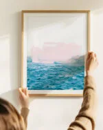 Shop pastel ocean sea beach tropical nature Painting Art Print, Canvas Print & Fabric Print - exclusively available at 83oranges.com by artist Uma Gokhale India