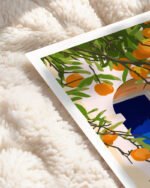 Shop Turkish Architecture Morocco Orange Tree Nature Art Print, Canvas Print, Commercial digital license & Instant download printable- exclusively available at 83oranges.com by artist Uma Gokhale India