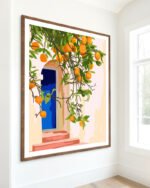 Shop Turkish Architecture Morocco Orange Tree Nature Art Print, Canvas Print, Commercial digital license & Instant download printable- exclusively available at 83oranges.com by artist Uma Gokhale India