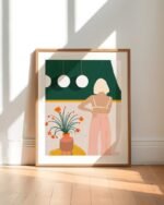 Shop texting Fashion Pastel Art Print & Canvas Print - exclusively certified at 83oranges.com by artist Uma Gokhale India