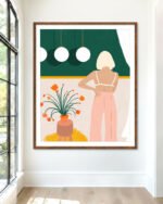 Shop texting Fashion Pastel Art Print & Canvas Print, Commercial digital license & Instant download printable - exclusively certified at 83oranges.com by artist Uma Gokhale India