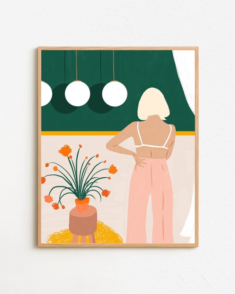 Shop texting Fashion Pastel Art Print & Canvas Print - exclusively certified at 83oranges.com by artist Uma Gokhale India