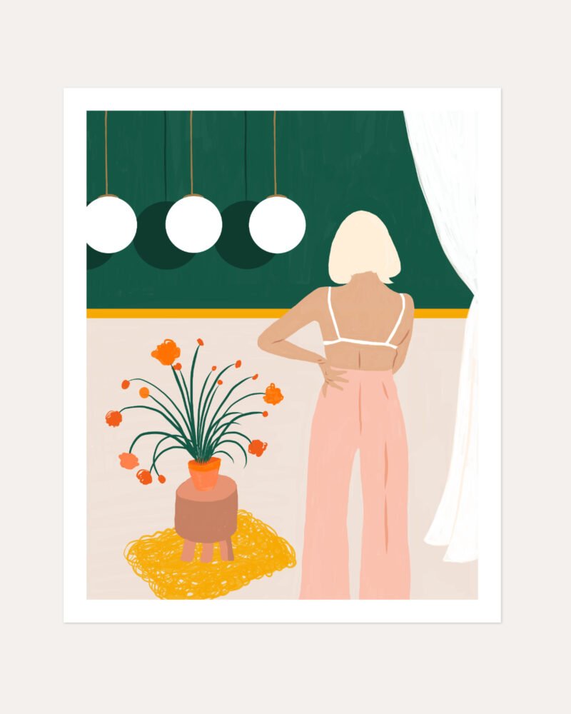Shop texting Fashion Pastel Art Print & Canvas Print, Commercial digital license & Instant download printable - exclusively certified at 83oranges.com by artist Uma Gokhale India