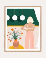 Shop texting Fashion Pastel Art Print & Canvas Print, Commercial digital license & Instant download printable - exclusively certified at 83oranges.com by artist Uma Gokhale India