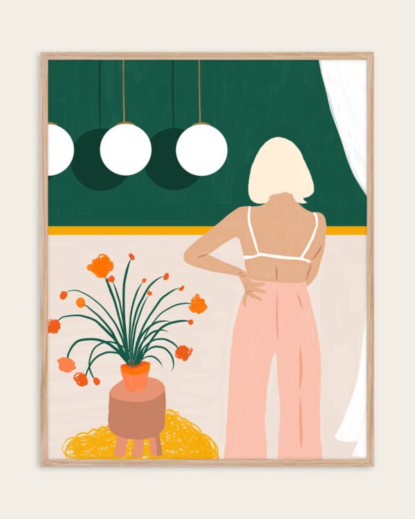Shop texting Fashion Pastel Art Print & Canvas Print, Commercial digital license & Instant download printable - exclusively certified at 83oranges.com by artist Uma Gokhale India