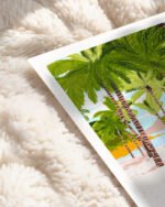 Shop Bohemian woman on the beach with Dalmatian dog pet Art Print & Canvas Print, Commercial digital license & Instant download printable - certified at 83oranges.com by artist Uma Gokhale India