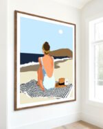 Shop Bohemian woman Tropical vacation Fashion social detox no posting Art Print & Canvas Print, Commercial digital license & Instant download printable - exclusively certified at 83oranges.com by artist Uma Gokhale India