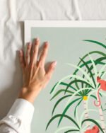 Shop Tropical bonsai strange plant & monkeys Painting Art Print, Canvas Print, Commercial digital license & Instant printable download - available at 83oranges.com by artist Uma Gokhale India