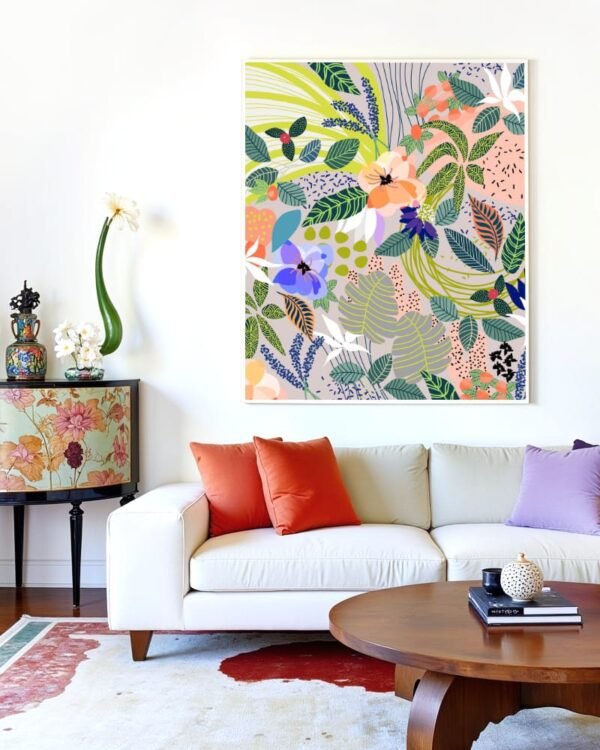 Shop wander floral flowers botanical illustration Art Print, Canvas Print - exclusively certified at 83oranges.com by artist Uma Gokhale India