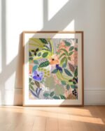 Shop wander floral flowers botanical illustration Art Print, Canvas Print - exclusively certified at 83oranges.com by artist Uma Gokhale India