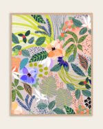 Shop wander floral flowers botanical illustration Art Print, Canvas Print, Commercial digital license & Instant download printable - certified at 83oranges.com by artist Uma Gokhale India