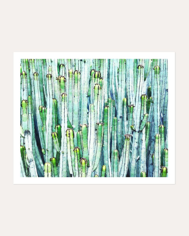 Shop watercolor cactus botanical plants painting Nature Art Print, Canvas Print, Commercial digital license & Instant download printable- exclusively available at 83oranges.com by artist Uma Gokhale India