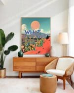 Shop mountain landscape typography quote motivational power resilience surrealism small batch graphic Art Print, Canvas Print & Fabric Print - exclusively available at 83oranges.com by artist Uma Gokhale India