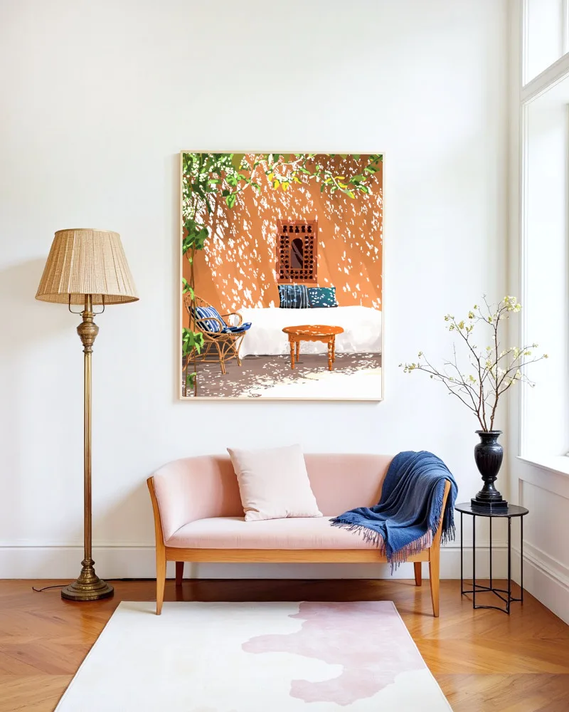 Shop Turkish Architecture Morocco Buildings Art Print, Canvas Print & Fabric Print - exclusively available at 83oranges.com by artist Uma Gokhale India