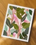 Shop tropical botanical nature graphic jungle Art Print, Canvas Print - exclusively certified at 83oranges.com by artist Uma Gokhale India