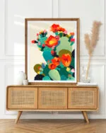 Shop cactus botanical plants illustration Nature Art Print, Canvas Print & Fabric Print - exclusively available at 83oranges.com by artist Uma Gokhale India