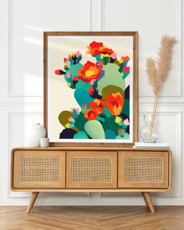 Shop cactus botanical plants illustration Nature Art Print, Canvas Print & Fabric Print - exclusively available at 83oranges.com by artist Uma Gokhale India