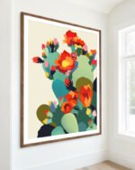 Shop cactus botanical plants illustration Nature Art Print, Canvas Print, commercial digital license, instant download printable - exclusively available at 83oranges.com by artist Uma Gokhale India