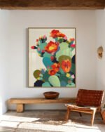 Shop cactus botanical plants illustration Nature Art Print, Canvas Print, commercial digital license, instant download printable - exclusively available at 83oranges.com by artist Uma Gokhale India