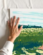 Shop how to take a nap nature landscape greenery garden woman concept Art Print, Canvas Print, Commercial digital license, Instant download printable - available certified at 83oranges.com by artist Uma Gokhale India