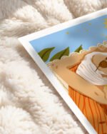 Shop bohemian woman bikini vacation travel summer Art Print, Canvas Print, Commercial digital license & instant download printable available at 83oranges.com by artist Uma Gokhale India