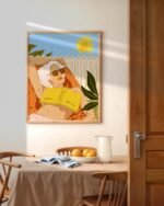 Shop bohemian woman bikini vacation travel summer Art Print, Canvas Print & Fabric Print - exclusively available at 83oranges.com by artist Uma Gokhale India