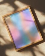 Shop Soft Gradient Iridescent holograph Unicorn Minimal Art Print, Canvas Print - exclusively certified at 83oranges.com by artist Uma Gokhale India