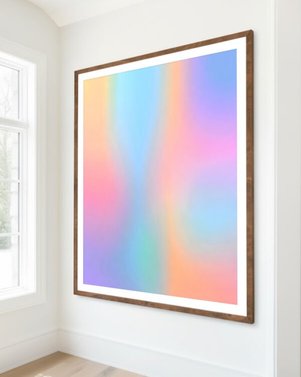 beautifully blended gradient of soft pastel hues, creating a dreamy and tranquil visual experience.