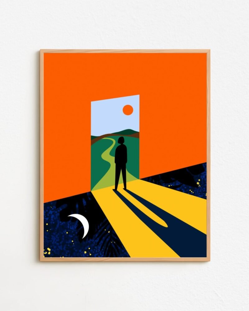 Shop abstract The path ahead conceptual grpahic Art Print, Canvas Print & Fabric Print - exclusively available at 83oranges.com by artist Uma Gokhale India