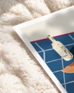 Shop Melon vodka shots still life gouache painting Art Print & Canvas Print, commercial digital license, instant download printable - exclusively certified at 83oranges.com by artist Uma Gokhale India