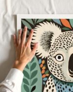 Shop Koala bear wildlife cute animals pet Art Print, Canvas Print, commercial digital license, instant download printable - available at 83oranges.com by artist Uma Gokhale India