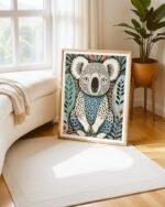 Shop Koala bear wildlife cute animals pet Art Print, Canvas Print & Fabric Print - exclusively available at 83oranges.com by artist Uma Gokhale India